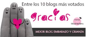 Entre los 10 blogs más votados en los Premios Madresfera 2016. GRACIAS